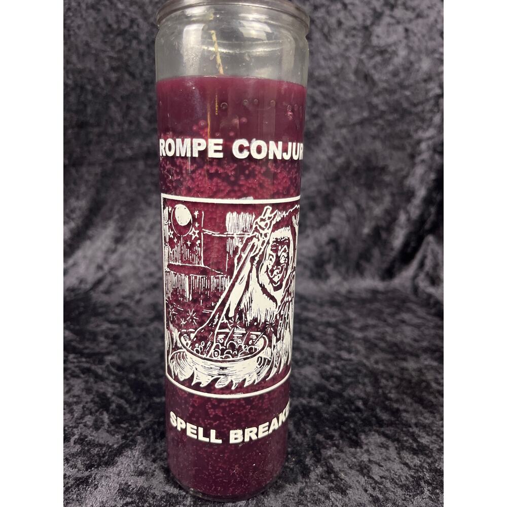 Purple 7-Day Spell Breaker Spiritual Candle, Rompe Conjuros